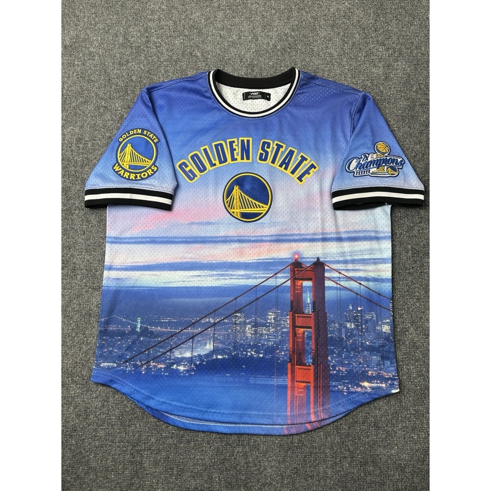 Mens‎ Basketball Pro Standard Golden State Warriors Blue Jersey, Size XL
